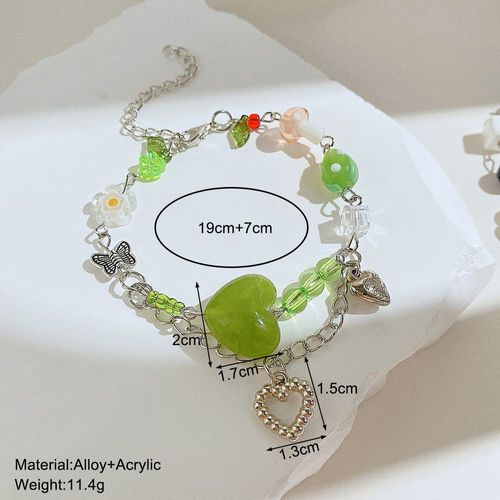 Bracelets Bohémiens En Céramique Pour Femmes Et Filles, Perles Colorées, Mignon, Motif Papillon, Accessoires De Charme, Bijoux À La Mode, Cadeaux