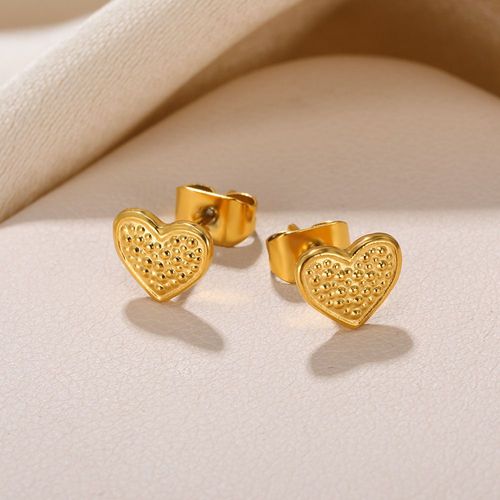 Boucles D'oreilles Créoles En Acier Inoxydable Doré Pour Hommes Et Femmes, Pendentifs Punk, Métal Lisse, Déclaration, Cadeau De Bijoux Vintage