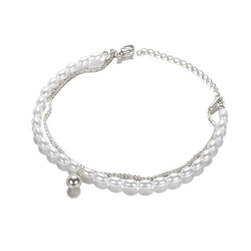 Jochoker-Collier De Perles Blanches Double Couche Pour Femme Et Fille, Bracelet K-Pop, Ensembles De Bijoux De Mariage Pour Patients, Cadeaux De Noël