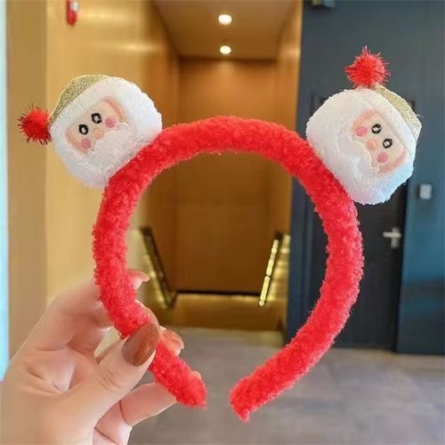 Serre-Tête De Noël Pour Filles, Mignon, Serre-Tête, Père Noël, Elk, Bonhomme De Neige, Accessoires De Coiffure, Cadeaux De Noël