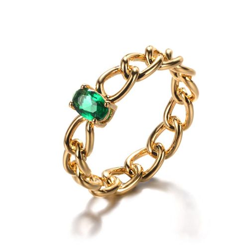 Zunderes-Bague Cubaine En Forme De Joshape Pour Femme Et Homme, Bijoux De Doigt Vintage, Bleu Et Vert, Accessoires De Ixà La Mode