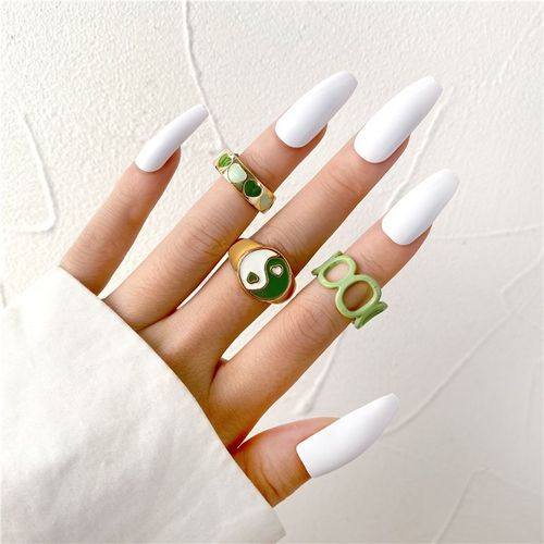 Ensemble De Jolies Matiques Roses En Résine Colorée Pour Femmes, Bague Papillon Fleur, Bijoux Romantiques, Cadeaux En Gros
