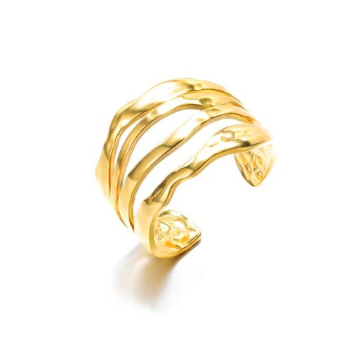 Bagues Croisées À Breloques Pour Femmes Et Hommes, Bijoux De Visage Irrégulier, Accessoires De Doigt En Métal, Cadeaux