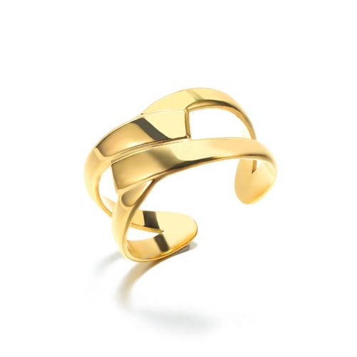Bagues Croisées À Breloques Pour Femmes Et Hommes, Bijoux De Visage Irrégulier, Accessoires De Doigt En Métal, Cadeaux