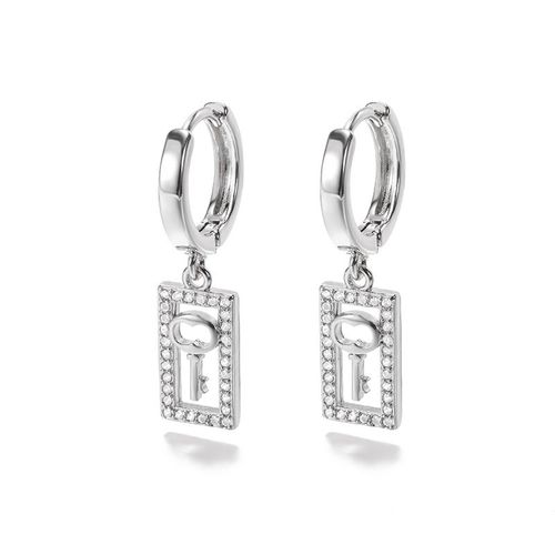 Boucles D'oreilles Pendantes Edward Scissorhands Pour Hommes Et Femmes, Bijoux En Cristal, Accessoires De Piercing D'oreille, Clé Des Yeux, Croix De Jésus