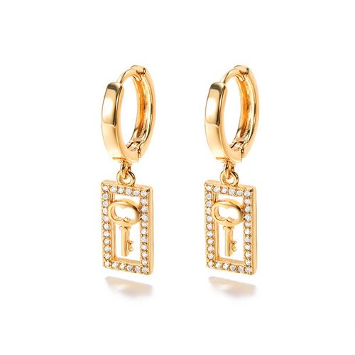Boucles D'oreilles Pendantes Edward Scissorhands Pour Hommes Et Femmes, Bijoux En Cristal, Accessoires De Piercing D'oreille, Clé Des Yeux, Croix De Jésus