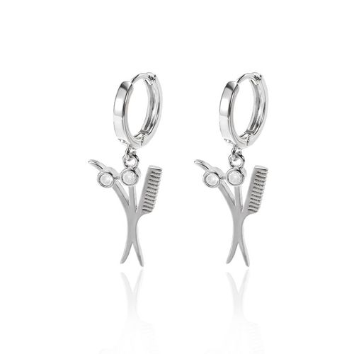 Boucles D'oreilles Pendantes Edward Scissorhands Pour Hommes Et Femmes, Bijoux En Cristal, Accessoires De Piercing D'oreille, Clé Des Yeux, Croix De Jésus