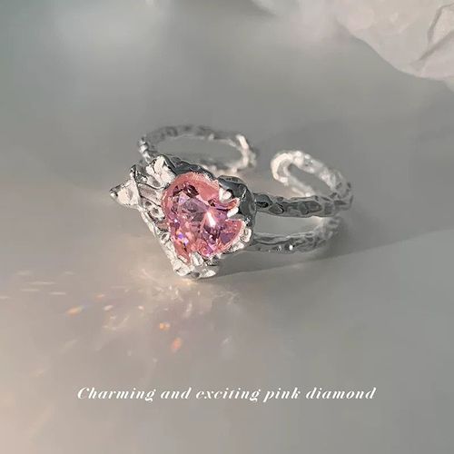 Bagues En Cristal Blanc Opale Irrégulières Pour Femmes, Zircon Étoile Ajouré Ouvert, Vintage Géométrique Esthétique Créatif Bijoux De Doigt