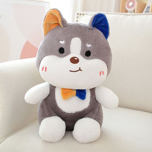 Dessin Animé Mignon Chiot Husky Poupée En Peluche Jouet Erha Poupée Enfants Sommeil Confort Marionnette Poupée Poupée Husky - 55 Cm (0,95 Kg)