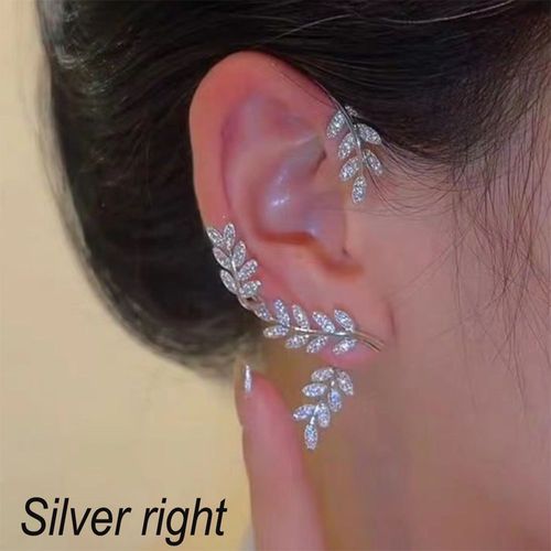 Boucles D'oreilles Clip Papillon En Argent Plaqué Pour Femme, Clips D'oreille Sans Piercing, Manchette D'oreille En Zircone, Bijoux À La Mode, Rotterdam, Kling, Contre-Indiqué, 2022