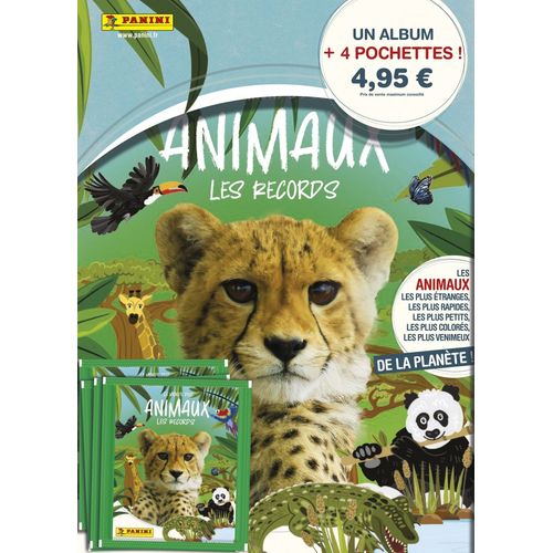 Stickers Animaux - Album + 4 Pochettes