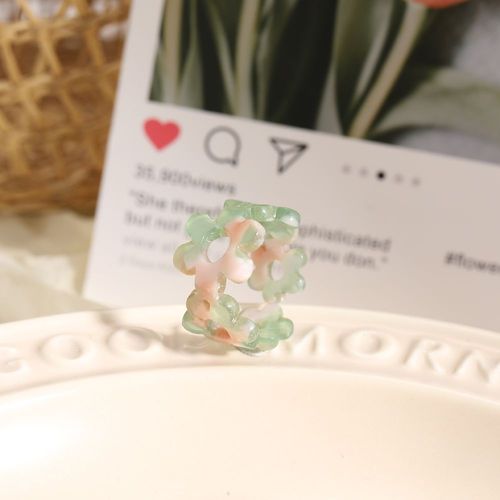 Bague De Personnalité Rétro Pour Femmes Et Hommes, Bijoux Mignons Et Amusants En Forme De C¿Ur Avec Gouttes D'huile En Métal, Formes Géométriques Colorées, Nouvelle Collection 2021