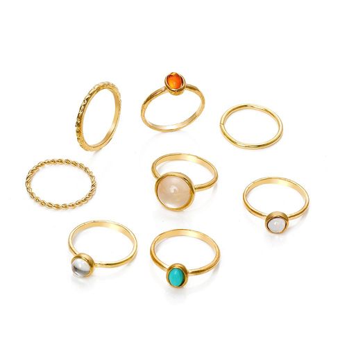 Ensemble De Matiques De Fleur Esthétique Vintage Pour Femmes, Bague De Fête En Cristal Noir, Bijoux De Mariage Au Doigt, Mode Salle, 2021, 11 Pièces Par Ensemble