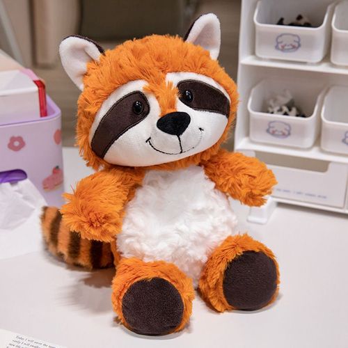 Dans La Forêt Animal Renard Poupée Poupée Raton Laveur Peluche Jouet Paresseux Poupée Enfants Confort Vacances Cadeau Femme Raton Laveur Orange - 25 Cm 0,15 Kg