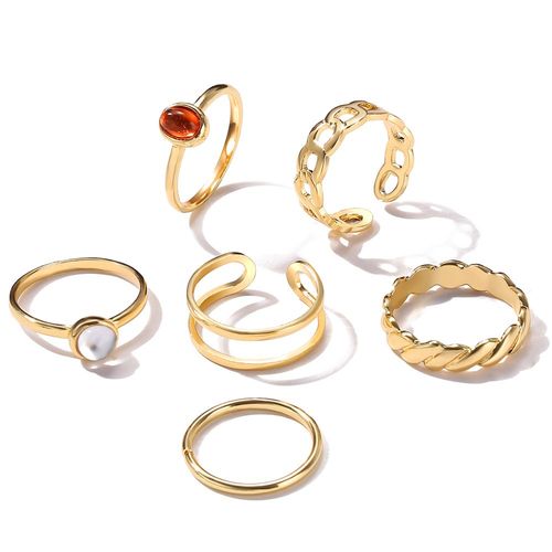 Ensemble De Matiques De Fleur Esthétique Vintage Pour Femmes, Bague De Fête En Cristal Noir, Bijoux De Mariage Au Doigt, Mode Salle, 2021, 11 Pièces Par Ensemble