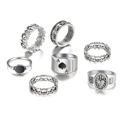 Ensemble De Matiques De Fleur Esthétique Vintage Pour Femmes, Bague De Fête En Cristal Noir, Bijoux De Mariage Au Doigt, Mode Salle, 2021, 11 Pièces Par Ensemble
