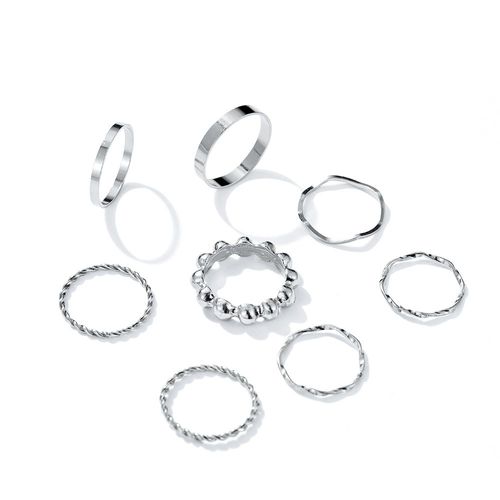 Ensemble De Matiques De Fleur Esthétique Vintage Pour Femmes, Bague De Fête En Cristal Noir, Bijoux De Mariage Au Doigt, Mode Salle, 2021, 11 Pièces Par Ensemble