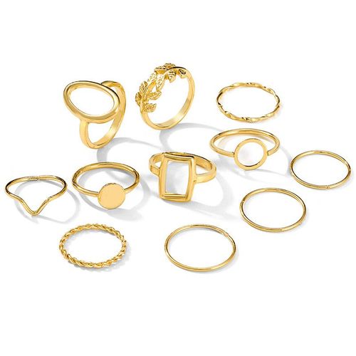 Ensemble De Matiques De Fleur Esthétique Vintage Pour Femmes, Bague De Fête En Cristal Noir, Bijoux De Mariage Au Doigt, Mode Salle, 2021, 11 Pièces Par Ensemble