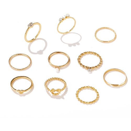 Ensemble De Matiques De Fleur Esthétique Vintage Pour Femmes, Bague De Fête En Cristal Noir, Bijoux De Mariage Au Doigt, Mode Salle, 2021, 11 Pièces Par Ensemble