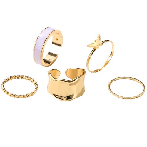 Ensemble De Matiques De Fleur Esthétique Vintage Pour Femmes, Bague De Fête En Cristal Noir, Bijoux De Mariage Au Doigt, Mode Salle, 2021, 11 Pièces Par Ensemble
