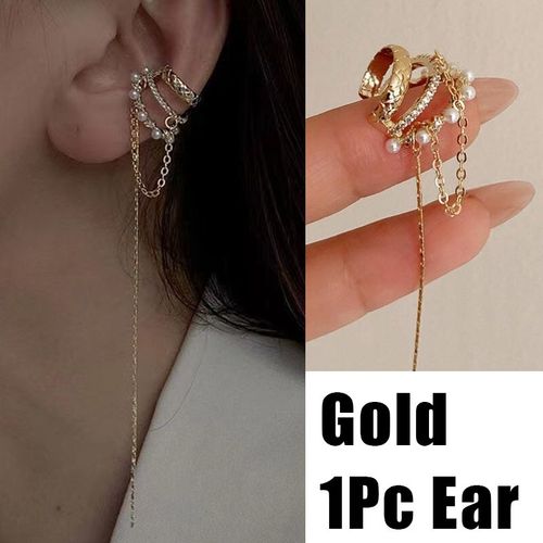 Boucles D'oreilles Papillon Vintage Couleur Or Argent Pour Femmes, Clip D'oreille En Métal Sans Piercing, Bijoux Cadeaux