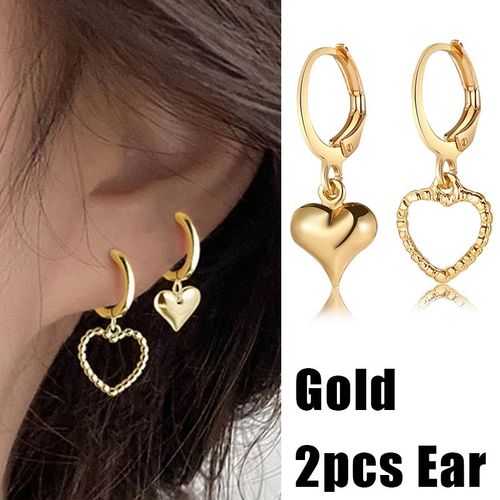 Boucles D'oreilles Papillon Vintage Couleur Or Argent Pour Femmes, Clip D'oreille En Métal Sans Piercing, Bijoux Cadeaux