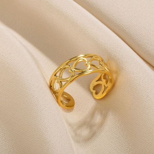 Bague Double Couche En Acier Inoxydable Pour Femme, Bague Étoile, Bijoux Vintage, Accessoires De Mariage, Perle, Nouveau