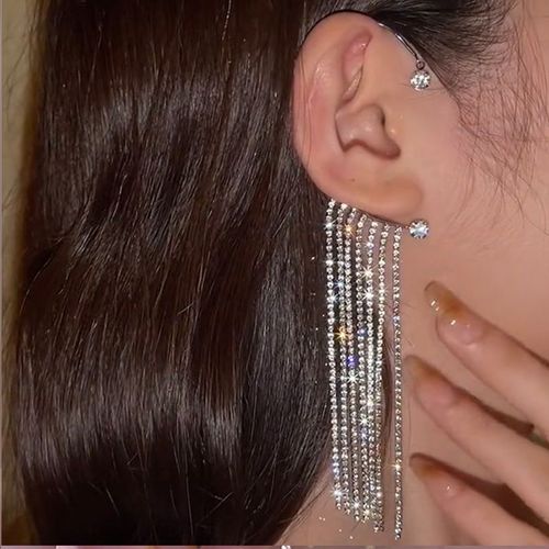 Boucles D'oreilles Papillon En Métal Plaqué Argent Pour Femmes, Sans Piercing, Zircon Scintillant, Bijoux De Mariage