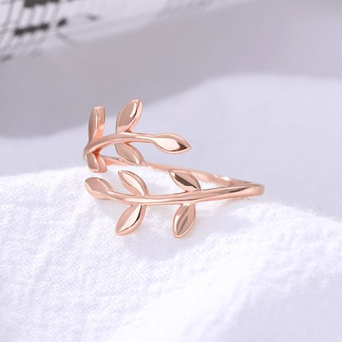Bagues En Cuir Chevelu De Laurier Pour Femmes, Bague De Couple, Bijoux De Mariage, Cadeau De Noël, Bague Vertébrale