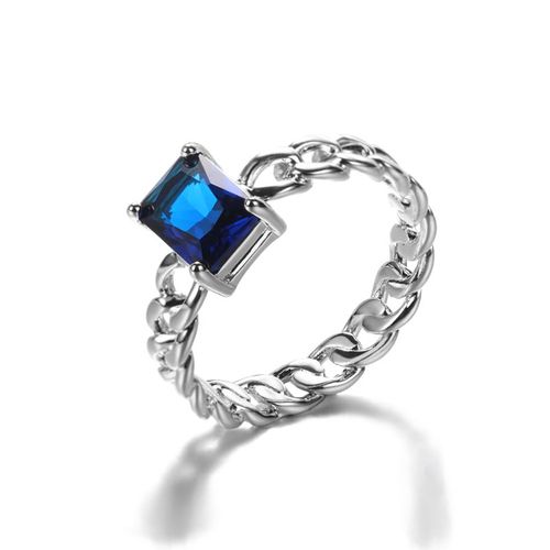 Zunderes-Bague Cubaine En Forme De Joshape Pour Femme Et Homme, Bijoux De Doigt Vintage, Bleu Et Vert, Accessoires De Ixà La Mode