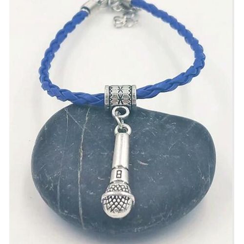 Bracelet En Ulen Cuir Multicolore, Breloque À Thème Musical, Note De Musique, Microphone, Tambour, Jetreble, Alef, Nouveau, Expédition Rapide, 20 Pièces