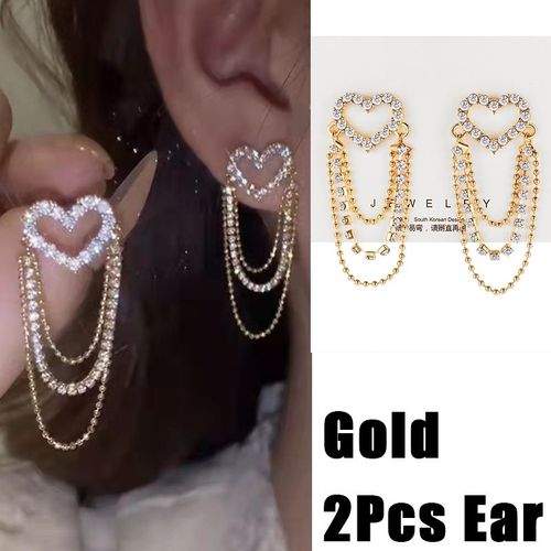 Boucles D'oreilles Coréennes Sans Piercing Pour Femmes, Clip D'oreille En Métal, Perle, Fleur, Queue De Poisson, Coeur, Bijoux Cadeaux, 216.239., 2022