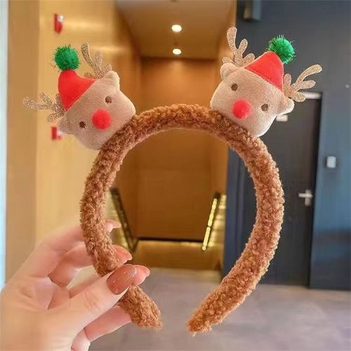 Serre-Tête De Noël Pour Filles, Mignon, Serre-Tête, Père Noël, Elk, Bonhomme De Neige, Accessoires De Coiffure, Cadeaux De Noël