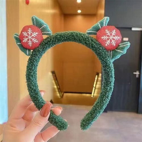 Serre-Tête De Noël Pour Filles, Mignon, Serre-Tête, Père Noël, Elk, Bonhomme De Neige, Accessoires De Coiffure, Cadeaux De Noël