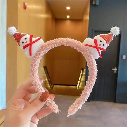Serre-Tête De Noël Pour Filles, Mignon, Serre-Tête, Père Noël, Elk, Bonhomme De Neige, Accessoires De Coiffure, Cadeaux De Noël