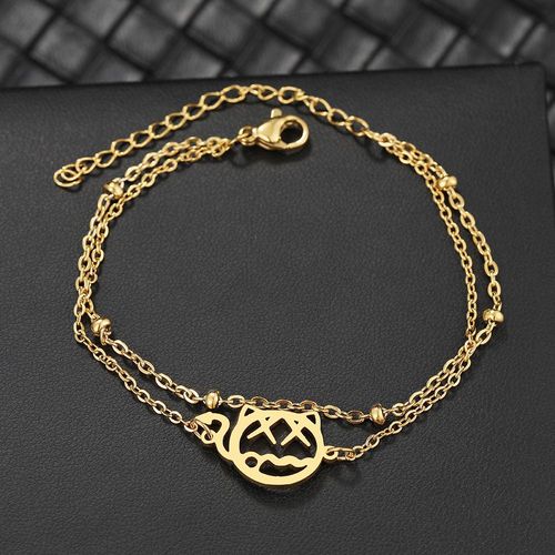 Bracelets Gothiques En Acier Inoxydable Pour Femmes, Petits Bijoux Safkpop, Perle Multicouche, Breloques Jocharms, Cadeaux De Fête, Mode
