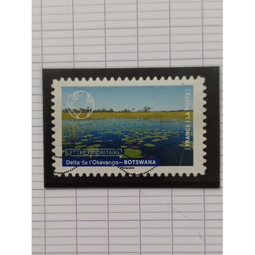 L121 -- Timbre Oblitéré France Autoadhesif N ° 2089 -- Année 2021 -- " Notre Planète Bleue, Paysage Marin Et Rivière, Delta De L' Okanvango , Botswana ".