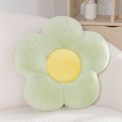 Coussin De Fleurs En Pétales, Oreiller De Maison, Marguerite, Décoration De Maison Simple, Poupée Marionnette Vert-50cm*42cm