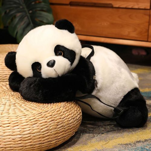 Sac À Dos Panda En Peluche Pour Enfants, Sac D'école Pour Filles, Sac À Goûter, Cadeau Grand Sac Beibei Latéral 52 Cm/0,35 Kg