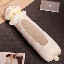 Oreiller long en latex de soie glacée pour chat pour