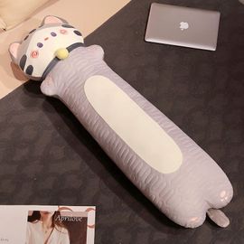 Oreiller long en latex de soie glacée pour chat pour