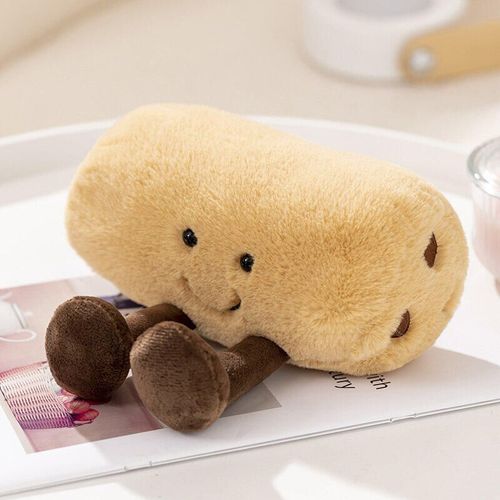Mignon Et Adorable Petits Yeux Bâtonnets De Pâte Frits Pain Petit Déjeuner Histoire Poupée Petits Pieds Peluche Bébé Poupée De Confort Pain Aux Biscuits 23 Cm 0,08 Kg - 23-33 Cm