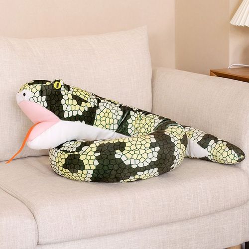Peluche Mignonne Et Adorable En Forme De Gant De Serpent, Jouet Amusant, Grande Et Longue Machine À Saisir, Oreiller Marionnette À Main Serpent Fleur - 165 Cm - 0,48 Kg