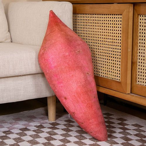 Oreiller imprimé végétal, chou chinois, carotte, peluche, oreiller long coupant les jambes Patate douce 65*24cm/0,29kgs
