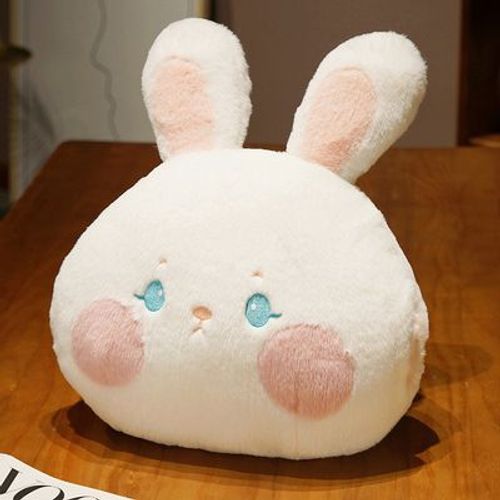 Oreiller chauffant pour les mains, oreiller de sieste pour étudiant, oreiller de sieste pour le bureau, allongé sur la table, oreiller de sieste pour dormir, artefact de sieste en hiver Lapin - 35 x 50 cm - 0,4 kg
