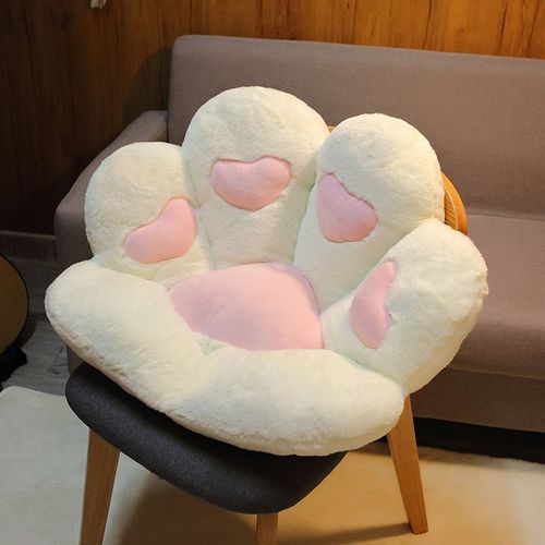 Coussin De Canapé Paresseux Doux Et Mignon Coussin De Patte De Chat D'amour Tapis De Sol De Chambre Mignon Coussin De Chaise De Hanche En Peluche De Patte D'ours Blanc - Petit Coussinet Pour Pattes De Chat Love 70 X 60 Cm