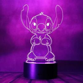 Disney LILO & STITCH-Veilleuse LED 3D pour enfants, modèle de