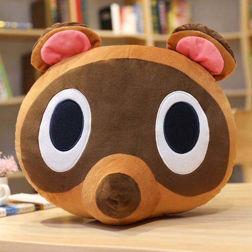 Animal Crossing: New Horizons Bean Civet Pillow Animal Crossing Game Périphérique Peluche Poupée Raton Laveur Jouet Animal Crossing : Rotin - 40 Cm