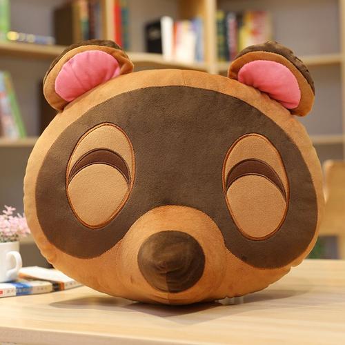 Animal Crossing: New Horizons Bean Civet Pillow Animal Crossing Game Périphérique Peluche Poupée Raton Laveur Jouet Animal Crossing : Chien Viverrin - 40 Cm