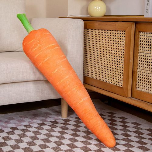 Oreiller imprimé végétal, chou chinois, carotte, peluche, oreiller long coupant les jambes Carotte 83*18cm/0,36kgs